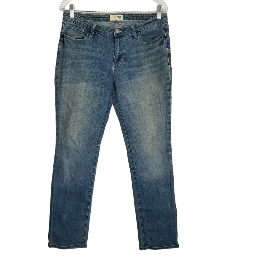 ❤️2/$12 Old Navy Women's Straight Droit Jeans, Size 8